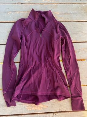 lululemon athletica Plum Zip-Front Long-Sleeve Jacket
